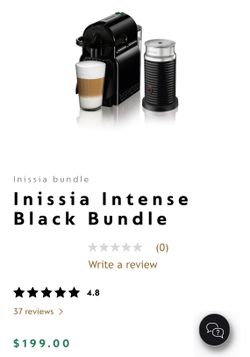 Nespresso Inssia & Milk Steamer 