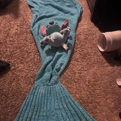 Mermaid Tail Blanket And Stitch