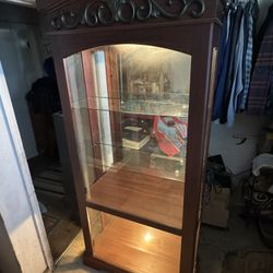 5 Glass Shelf Display Case 