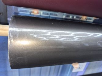 Metallic charcoal grey vinyl wrap roll
