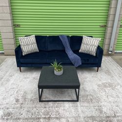 *Free Delivery* Modern Velvet Living Spaces Couch Sofa