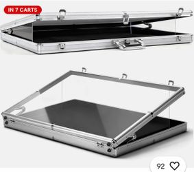 Clear top traveling card case