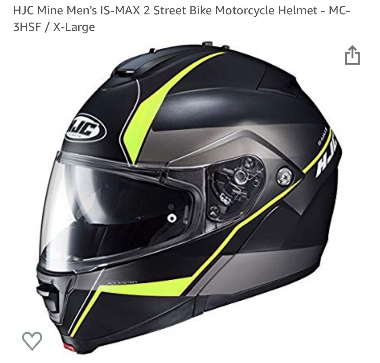 HJC Mine Men's IS-MAX 2 Street Bike Motorcycle Helmet