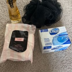VS Make Up Remover Wipes, Under Cover Angel Perfume, Soap, Scrub 