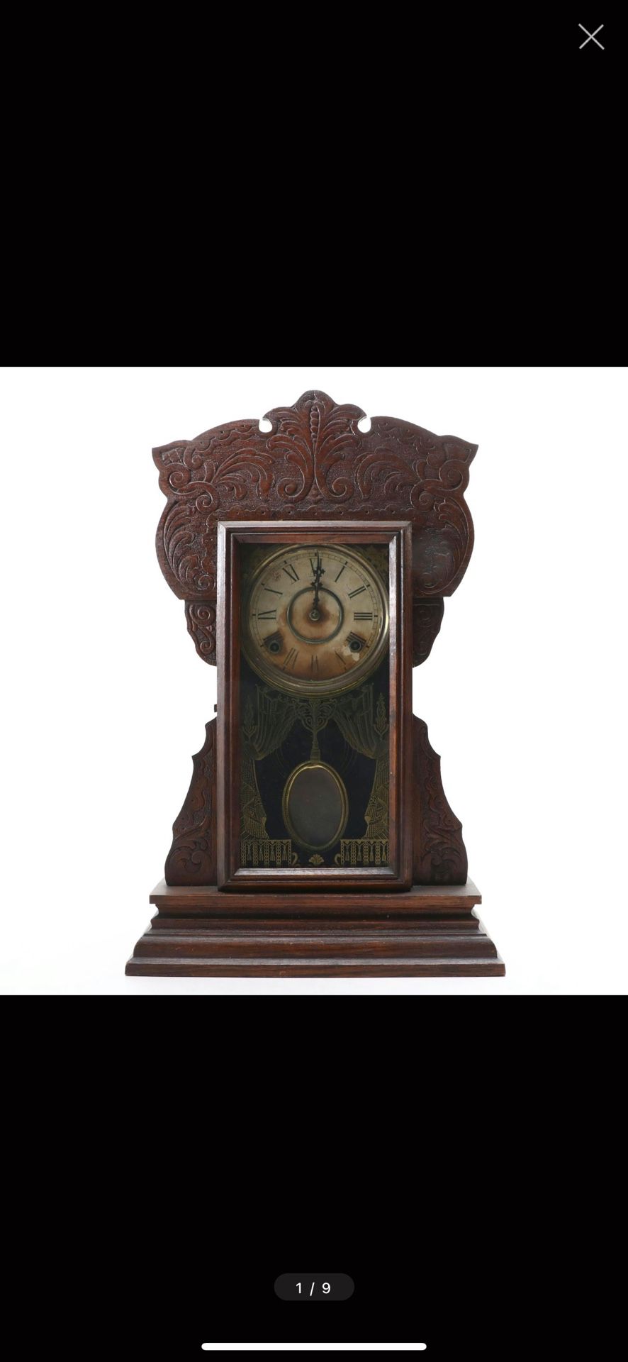 Antique Victorian Clock 1800s 