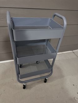 Ikea metal rolling utility cart