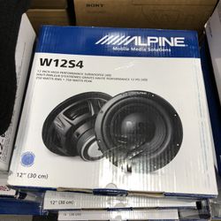 Alpine 12 Inch Subwoofers In Sale Today For 79.99