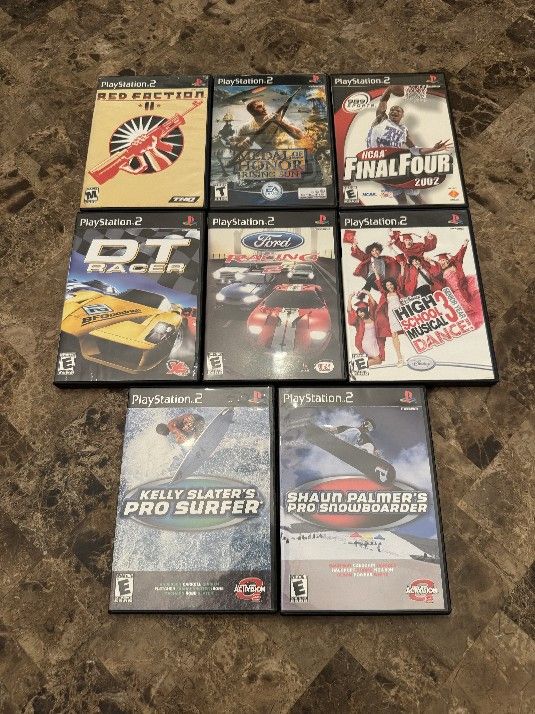 Playstation 2 PS2 game Bundle Lot of 8