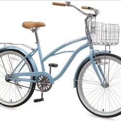 ✌️ ACEGER 24 Women Beach Cruiser Bike, Single Speed and 7 Speed, Adult Hybrid Bike Commuter Bicycle, Hi-Ten Steel Frame with Adjustable Handlebar