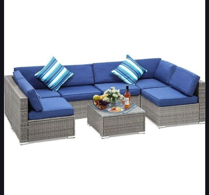 Patio Set Outdoor Patio Furniture Brand New Patio Sofa Patio Couch Modular Patio 7-piece Set ππΊπππ