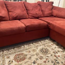 Sectional Red Sofa 