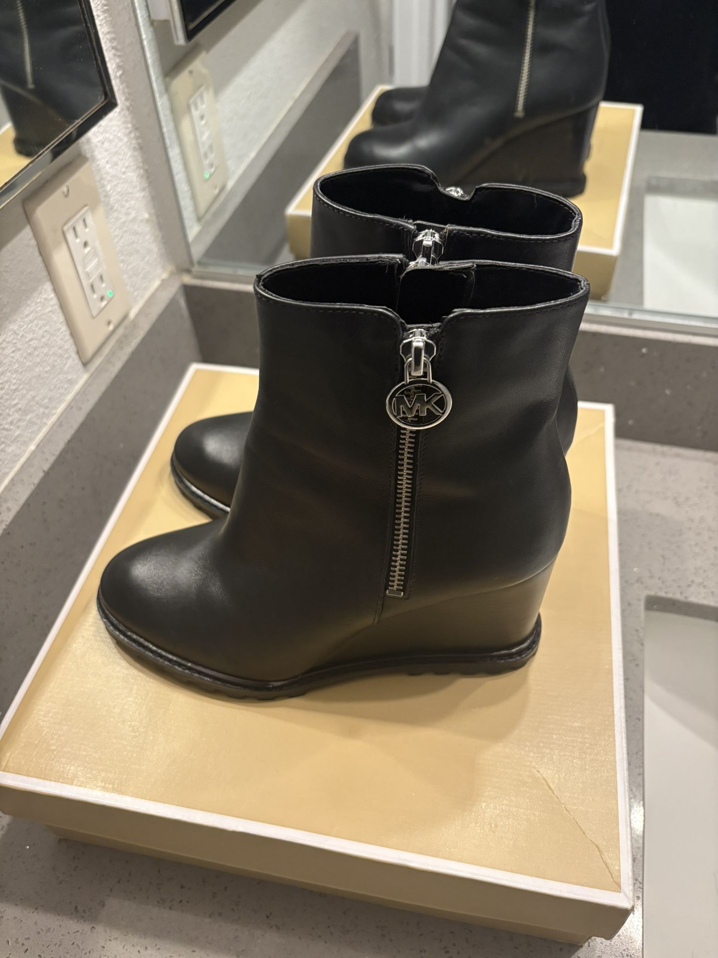 Michael Kors Evelyn Wedge Boots