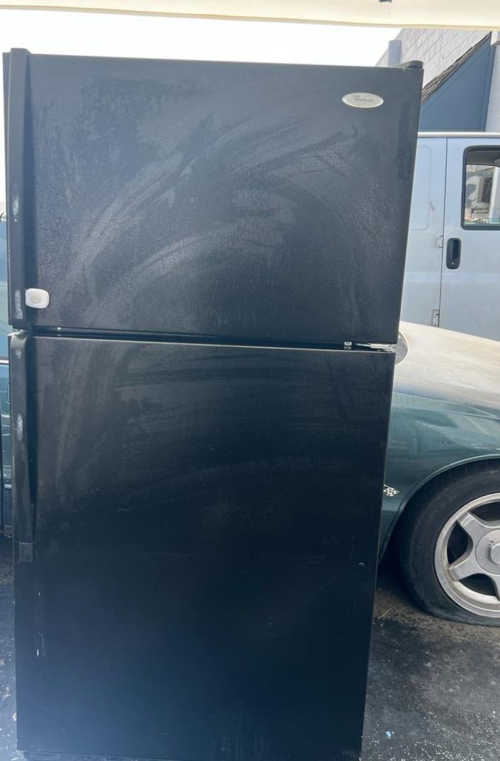 Whirlpool Top Mount Black Fridge