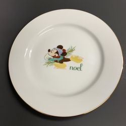 Disney Christmas Plate - Mickey Mouse - Noel