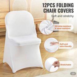 100 White Stretch chair Covers - Never Used In Package. 