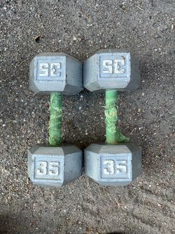 Hex dumbbells 2-35lb