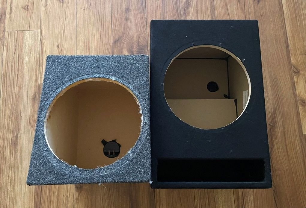 Two 12” Subwoofer Enclosures, One Sealed, One Ported