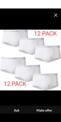 Hanes Men's Underwear/Briefs 12 Pack/XXL/Brand New