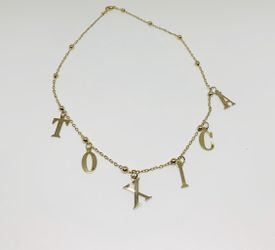 Tóxica gold plated choker