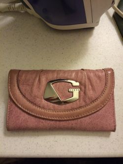 Guess pink wallet