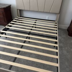 Bed Frame - Beige