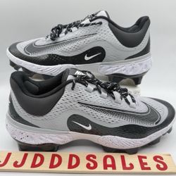 Nike Alpha Huarache Elite 4 MCS Baseball Cleat Smoke Grey FD6221-002 Men Sizes