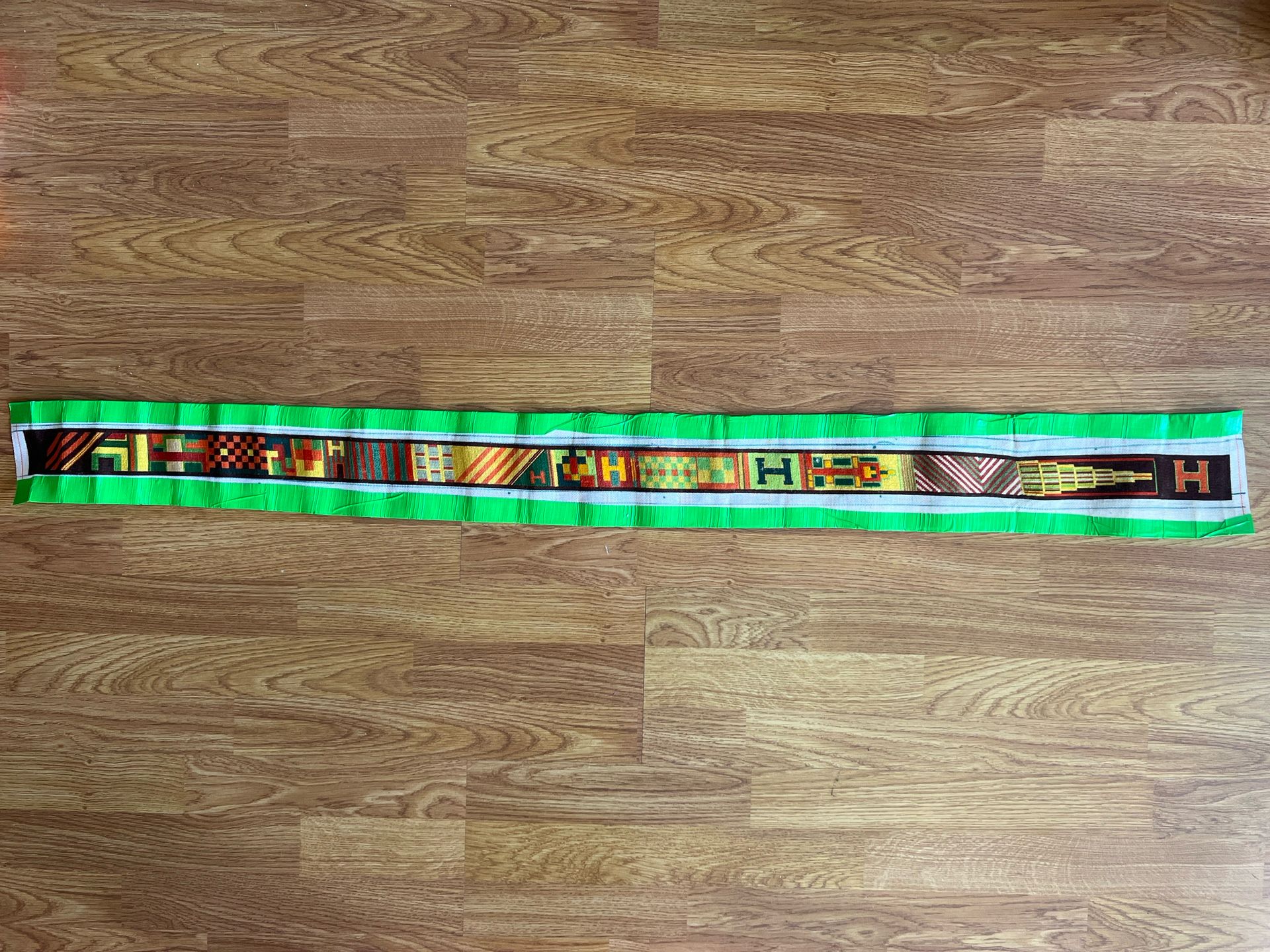 Custom Needlepoint Belt Finished Canvas 