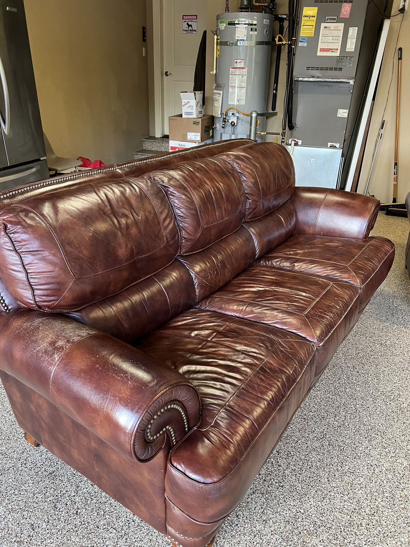 Leather Couch Set