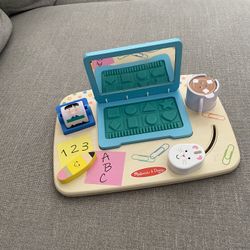 Melissa & Doug Wooden Work & Play Desktop Activity Board