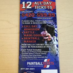 Paintball Tickets