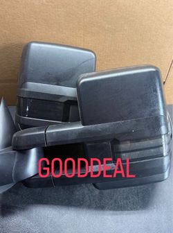 #18 For 99-02 Silverado Sierra Chevy  3500 Foldable power signal  Adjust Towing Mirrors