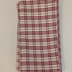Napkins Cloth Plaid Red White Cotton Napkins Set 4 size 18 In X 18 In