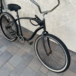 Beach cruiser 26 inch wheels black