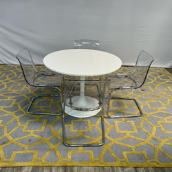 ( Delivery Available ) Ikea DOCKSTA TOBIAS Table and Chairs Set