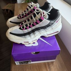 Nike SB Air Max 95 Cactus Flower White Purple Black Size 11