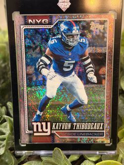 1/1🤯 Kayvon Thibodeaux Topps Flagship NY Giants Holo Rose Gold Nuke!