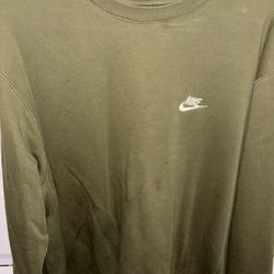 Nike Club Hoodie/Fleece XL Green 