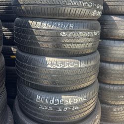 225/50r18 Bridgestone Used Tires All 4 Installed And Balanced Included Llantas Usadas