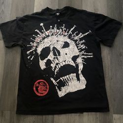 Hell star Crowned Skull Rhinestone 