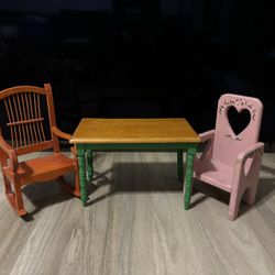Doll Table & Chairs