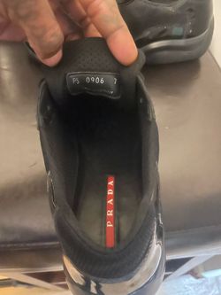 Prada Black Sneakers Size 7