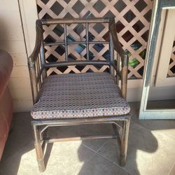 Chair. Bamboo Cane Chair. Good Condition 