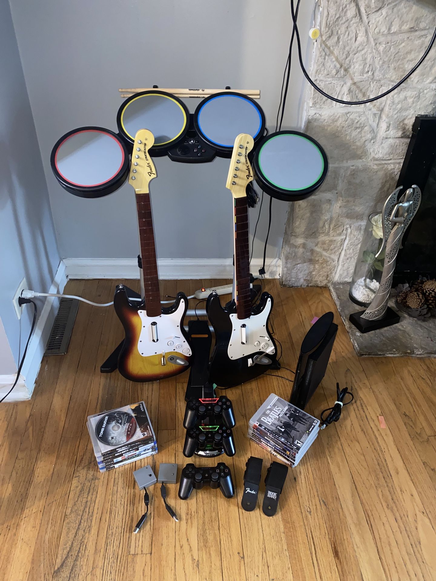 Ps3 Console With Rock Band Bundle