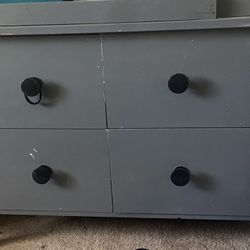Super Sturdy Grey Dresser(will Trade)Can Be Used As Changing Table