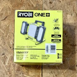 Ryobi 18V 3000 Lumens Cordless Hybrid Bright LED Panel Light Tool Only