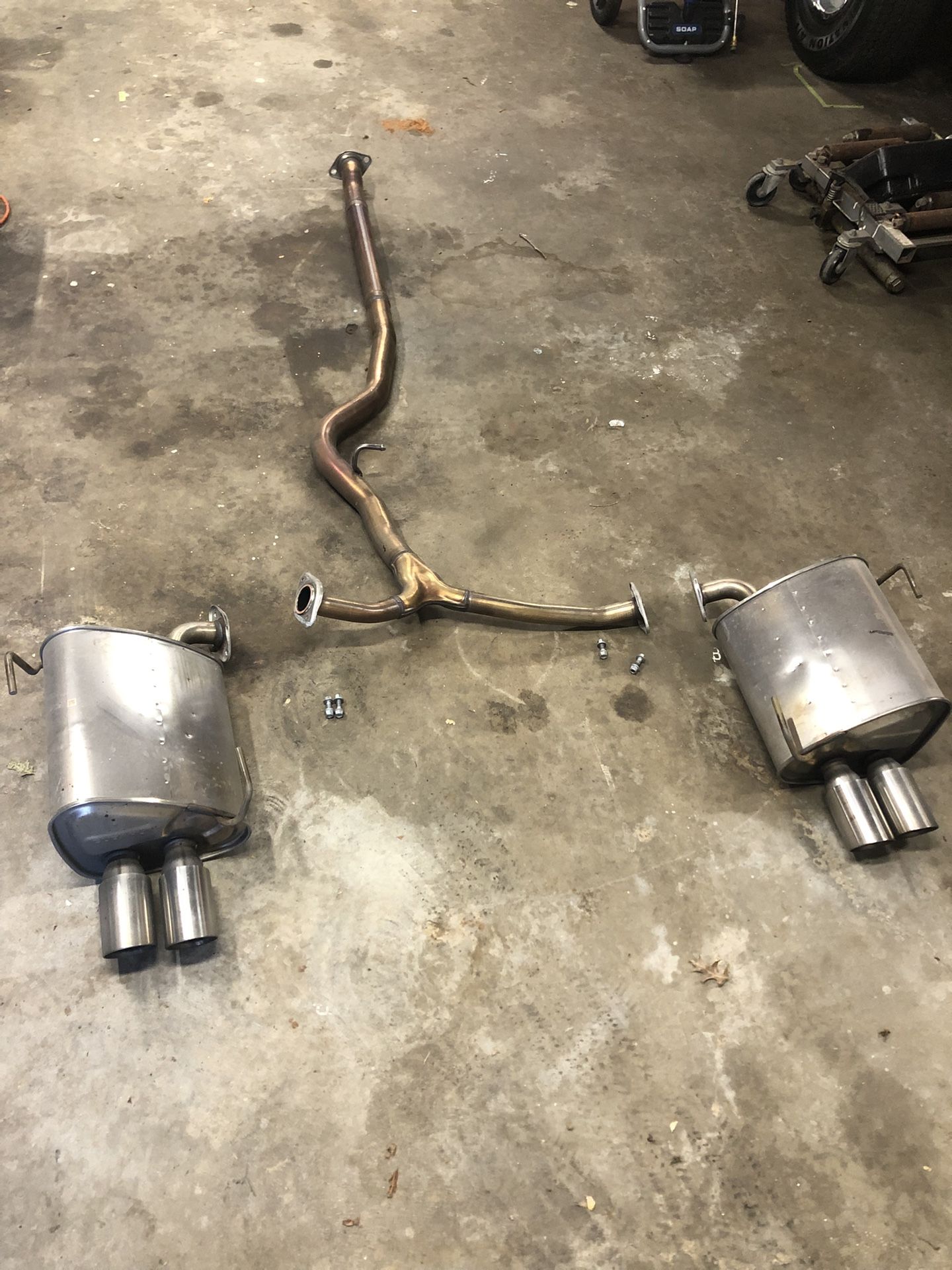 Subaru WRX exhaust system