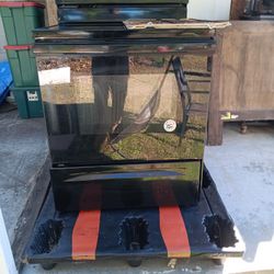 Whirlpool Black Flat Top Stove