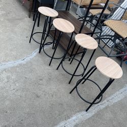 Room essential wood seat counter stools set of 4