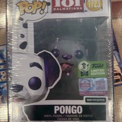 Funko Pop! Pongo (Facet) #1723 101 Dalmatians w/ Protector ECCC Exclusive NEW