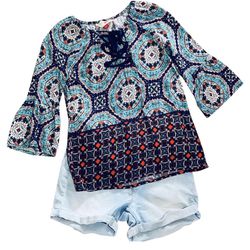 Girls Red Camel Brand Tunic Top